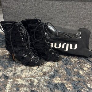 Burju Lace-Up dance heels